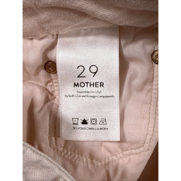 Mother The Looker Ankle Step Fray Jeans‎ Womens Size 29 Pink Lemonade Stretch - Picture 11 of 15